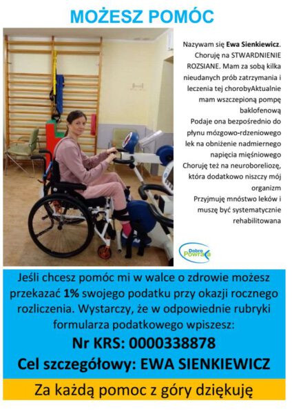 Pomoc dla Ewy Sienkiewicz